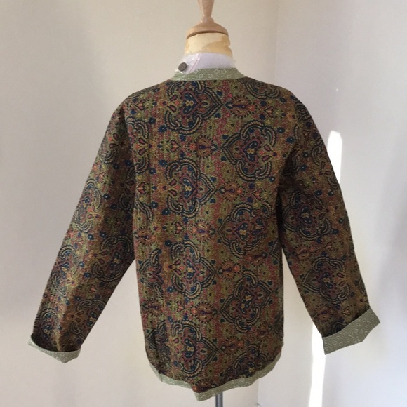 NWOT! Serengeti large Olive quilted cotton jacket. - Picture 3 of 6